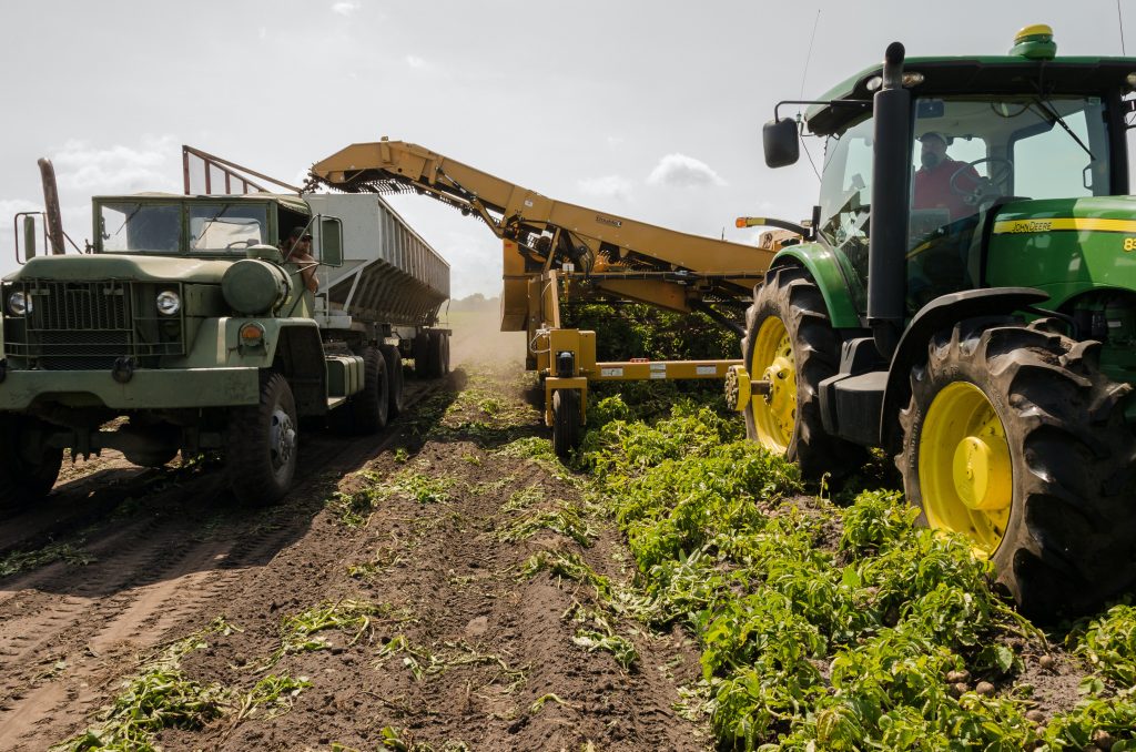 A tractor and other agricultural equipment powered by propane