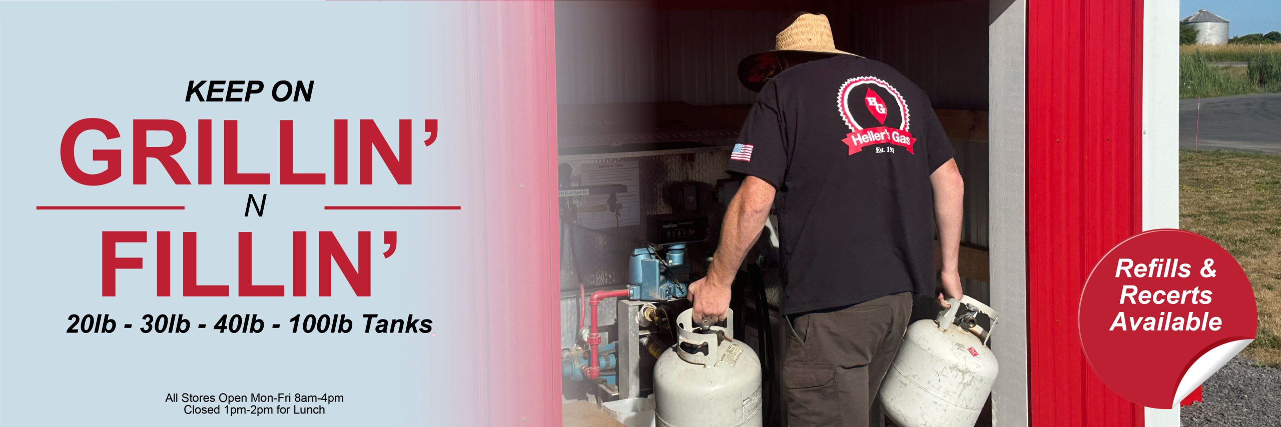 Heller's Gas - Spring Grillin N Fillin