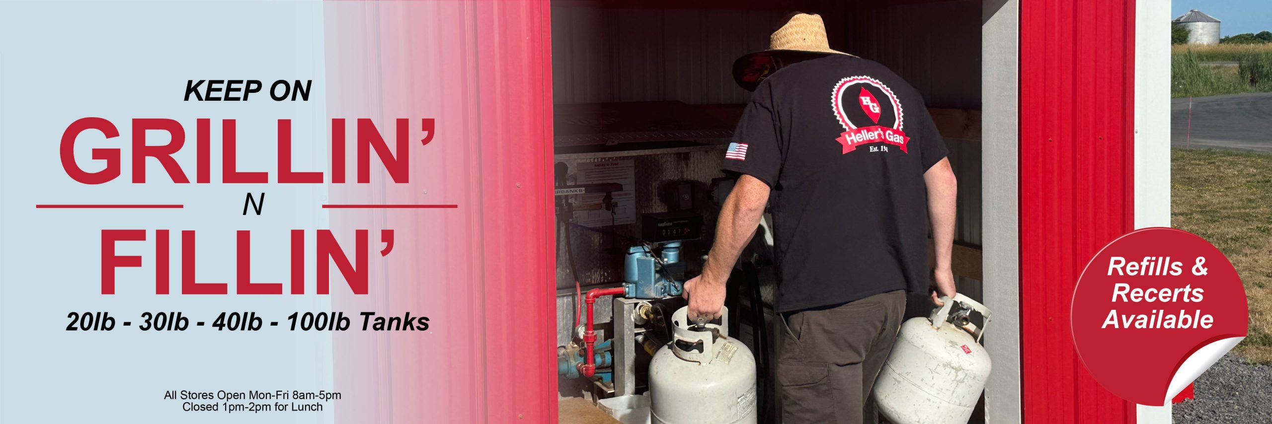 Heller's Gas - Spring Grillin N Fillin